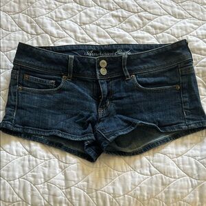 American Eagle Outfitters Vintage 00’s Dark Indigo Low-Rise Denim Shorts
